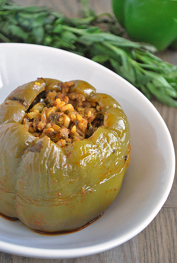 Dolmeh Felfel, Persian Stuffed bell peppers