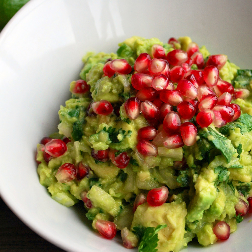 Pomegranate Guacamole - Ahu Eats