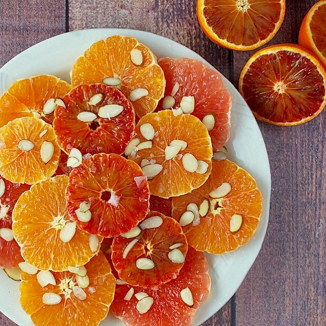 Winter Citrus Salad with Honey and Almonds