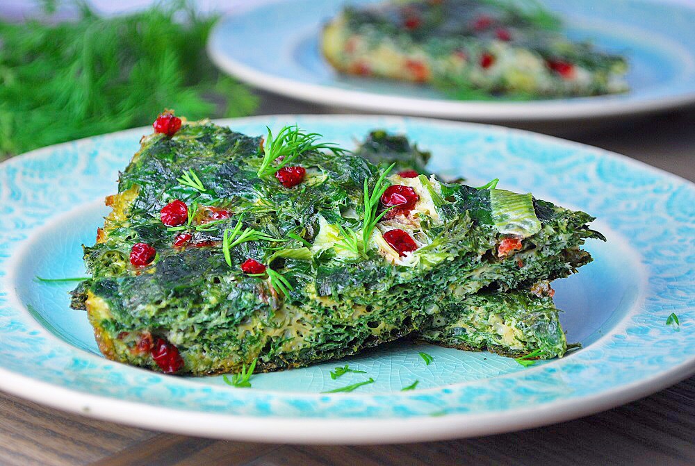 Kuku Sabzi is a Persian Herb Frittata - a delicious vegetarian dish served for Nowruz!