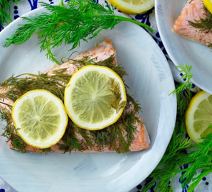 Baked Lemon Dill Salmon 