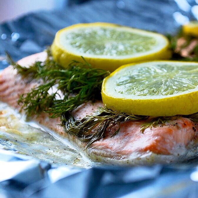 Baked Lemon Dill Salmon