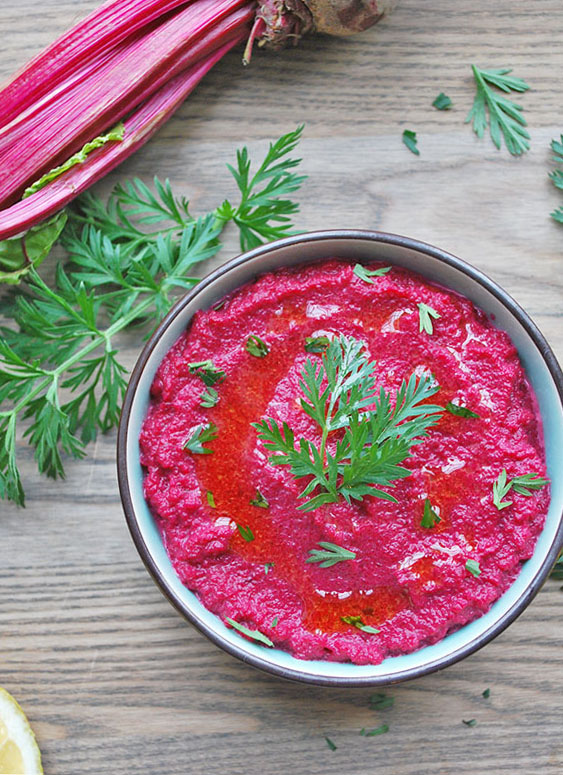 Creamy Vegan Beet Tahini Dip