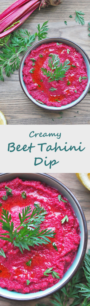 Creamy Vegan Beet Tahini Dip
