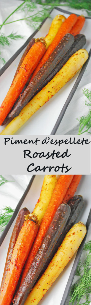 Vegan Piment d'espelette Basque spice roasted carrots