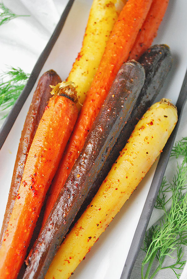 Vegan Piment d'espelette Basque spice roasted carrots