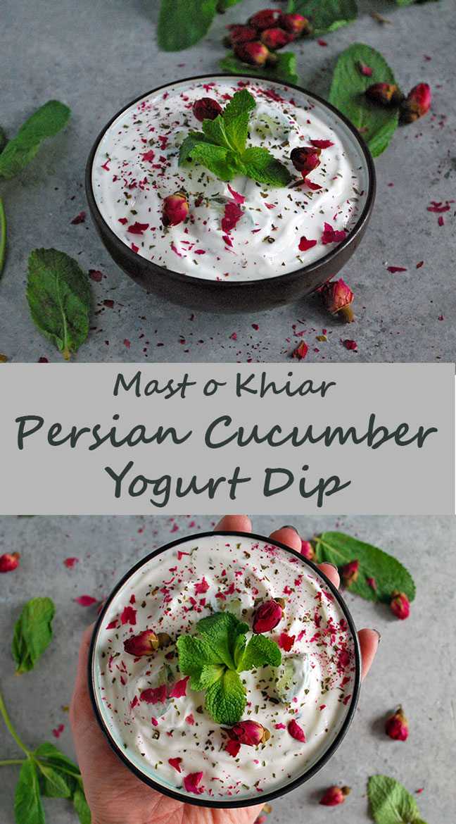 Mast o Khiar (Persian Yogurt and Cucumber Dip)