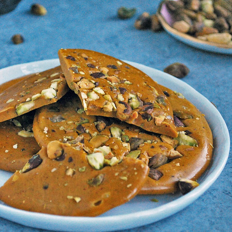 Sohan e Qom Persian Saffron Brittle Ahu Eats Sohan e Qom Persian Saffron Brittle Ahu Eats