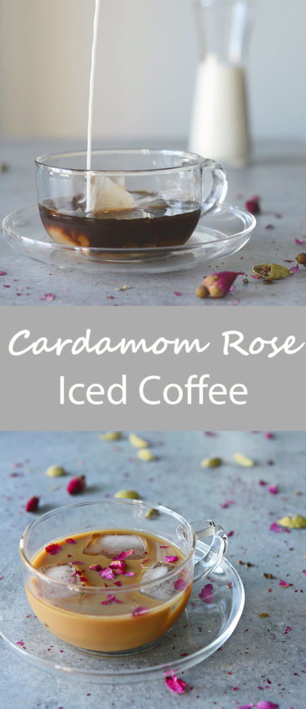 Cardamom Rose Iced Coffee (Persian Coffee) LongPin